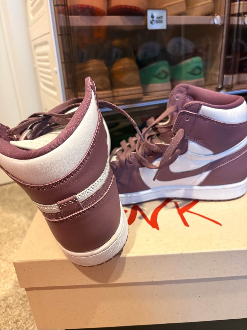 Men’s Jordan 1s Mauve and White
